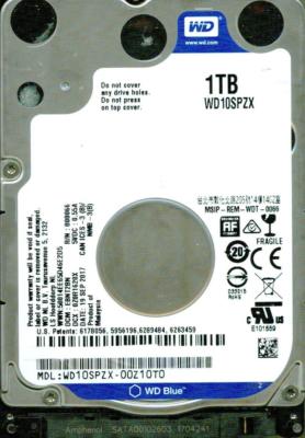 WD10SPZX-00Z10T0 DCM: EBNT2BN WESTERN DIGITAL SATA 1TB WXC1 SEP 2017 | eBay