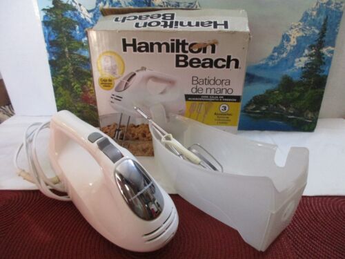 Hamilton Beach 62632R Hand Mixer with Snap-On Case - White Used w/ Original Box - Afbeelding 1 van 10