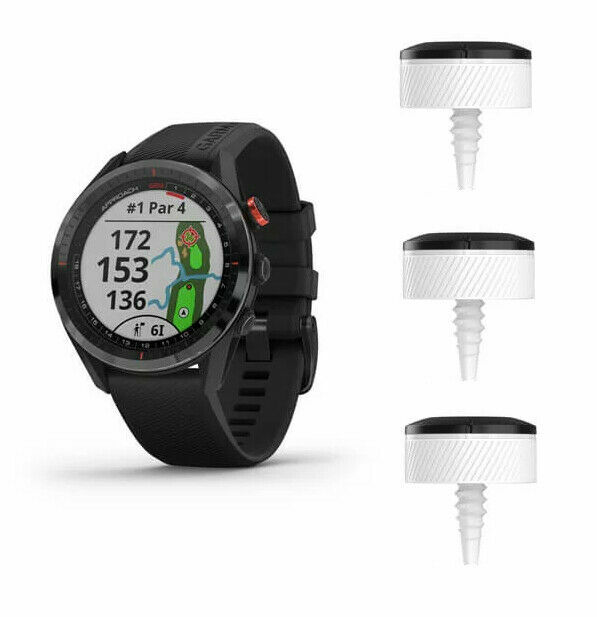 Garmin Approach S62 GPS Golf Watch with Black Silicone Band 010-02200-00-image