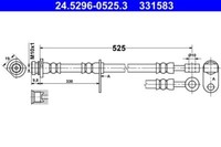 ATE 24.5296-0525.3 Bremsschlauch FüR Suzuki