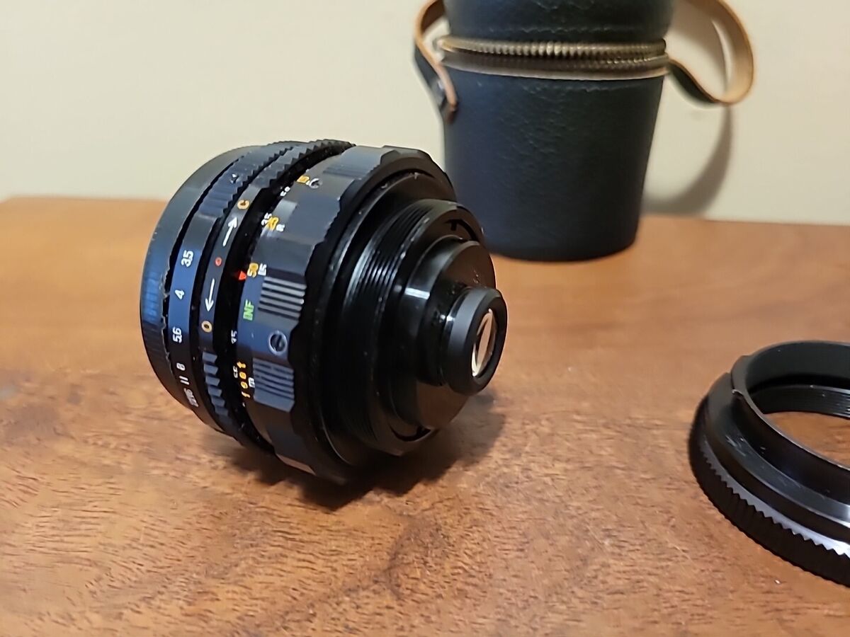 Kawanon PTR 35mm f/3.5 - No. 35201 Lens T2/M42 Mount With Kawanon PTR 35mm f/3.5 - No. 35201 Lens T2/M42 Mount With