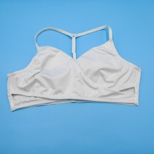 Victorias Secret Large White Triangle Wrap Style Lightly Lined Bikini Top Swim