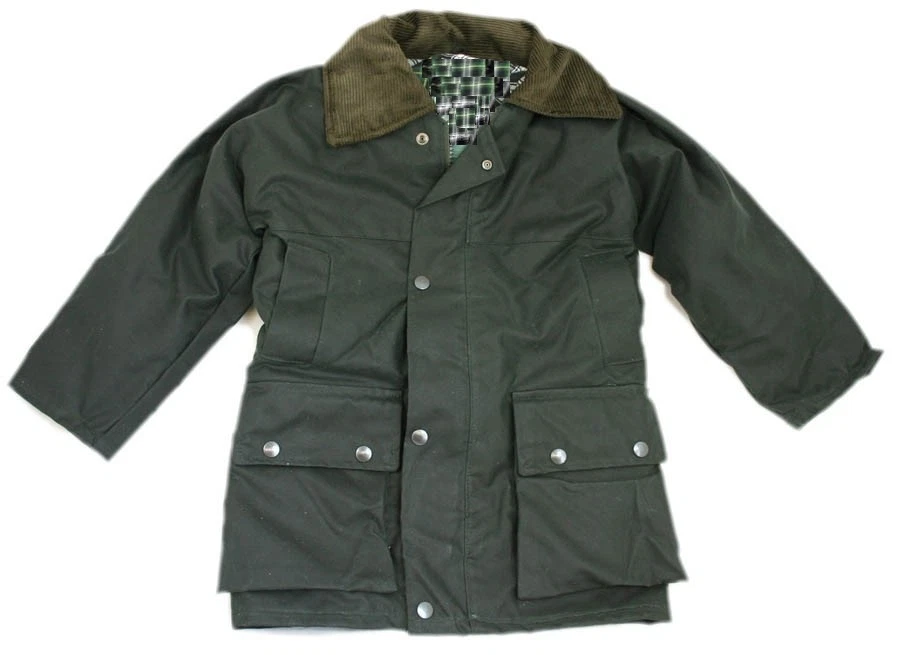 Padded wax jacket top
