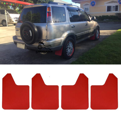 For Honda CR-V Front & Rear Red Mudflaps Mud Flaps Splash Guards