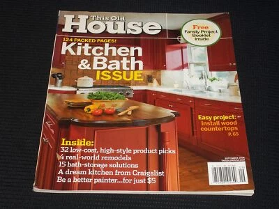 2008 SEPTEMBER THIS OLD HOUSE MAGAZINE - KITCHEN & BATH ISSUE COVER - E 3811 - Image 1 of 2