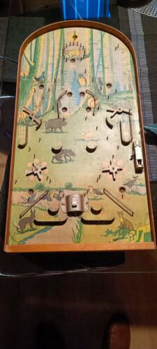 40/50er  Jahre Holzspiel Flipper Holzflipper  Spiel Vintage Tischflipper  - Bild 1 von 10
