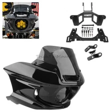 Headlight Fairings Windshield Bracket Fit For Harley Softail FXRST Street Bob