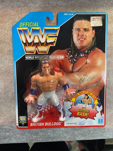British Bulldog Hasbro MOC sealed WWF WWE...