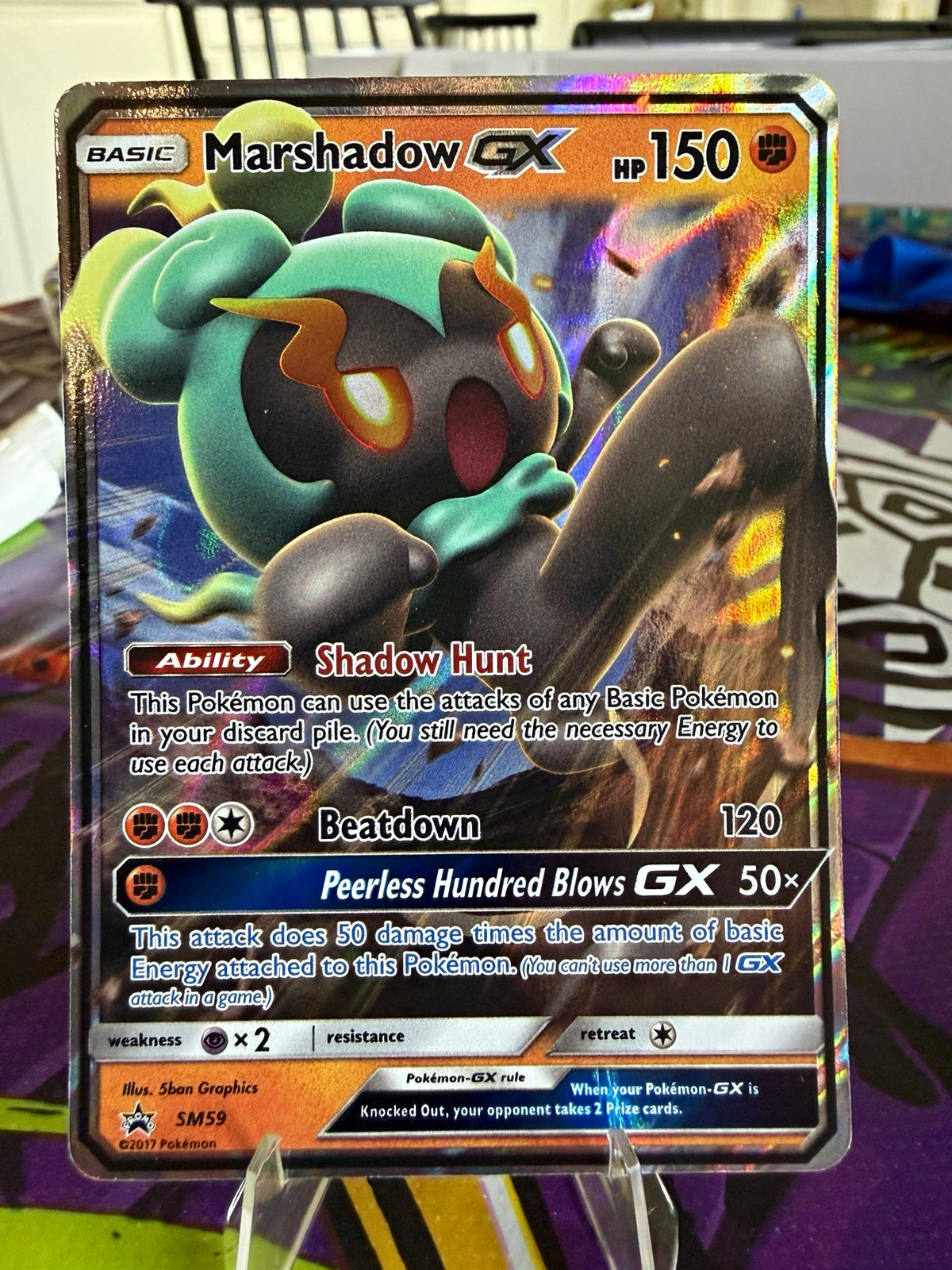 Marshadow GX SM59 SM Black Star Promo Holo English 2017
