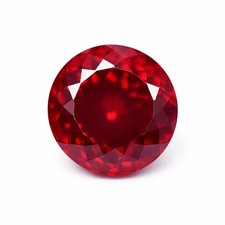 STUNNING Natural Blood Red Ruby 10 Ct CERTIFIED Round Shape Loose Gemstone