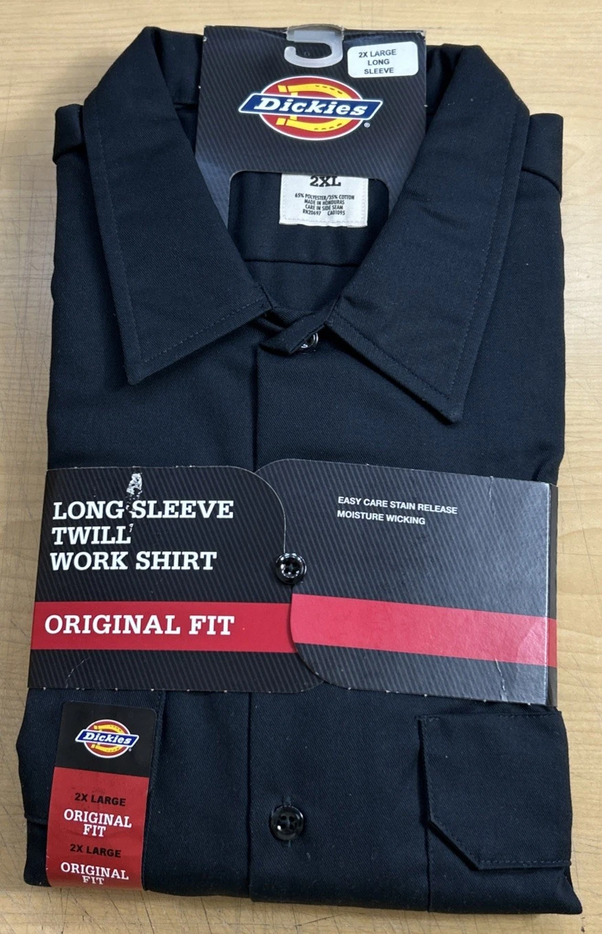 Dickies 2XL Men's Long Sleeve Uniform Work Shirt 574 (6370)