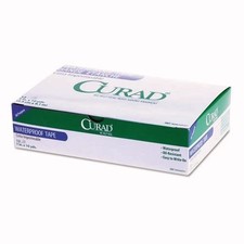 Curad Waterproof Medical Tape, 1" x 10 yds, White, 12/Box