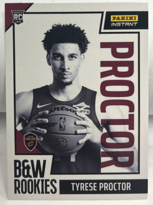 Tyrese Proctor 2025-26 Panini Instant NBA Black & White RC #BWR-17 Cavs - SP/256