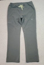 Figs Cairo Scrub Pants Mens XL Bonsai Gray/Green Straight Leg Medical TM3001