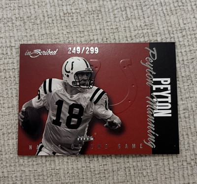 Fleer 2004 Fleer inScribed Peyton Manning Names of the Game #12/30 NG 249/299