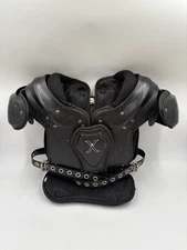 Xenith Xflexion Fly Youth Kid Large Shoulder Pads Black w/ Lower Back Protector