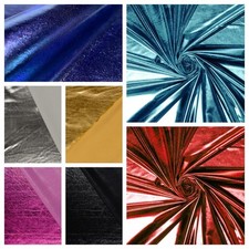 Spandex Dance Lame Foil Plain Fabric Material