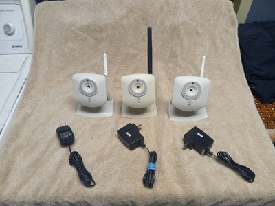 3x - RC8021-ADT IP Wireless Security Cameras with power cords - WORKING