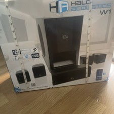 Halo Acoustics W1 1500W 6-Piece Smart Surround Sound Home Theater Brand New