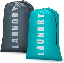 Laundry Bag,2 Pack Travel Laundry Bags for Dirty Clothes,Large Laundry Bags f