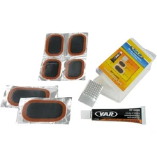 VAR Tools Innertube patch kit with glue storage box and metal scraper included