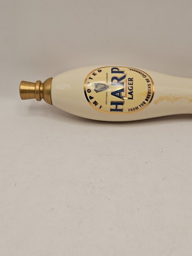 HARP LAGER Pub Ceramic Beer Keg Tap Handle Rat Rod Hot Rod Shifter Knob - Picture 18 of 19