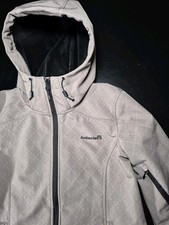 Womens Medium Avalanche Winter Water Resistant Full Zip Hooded Jacket Gray Long