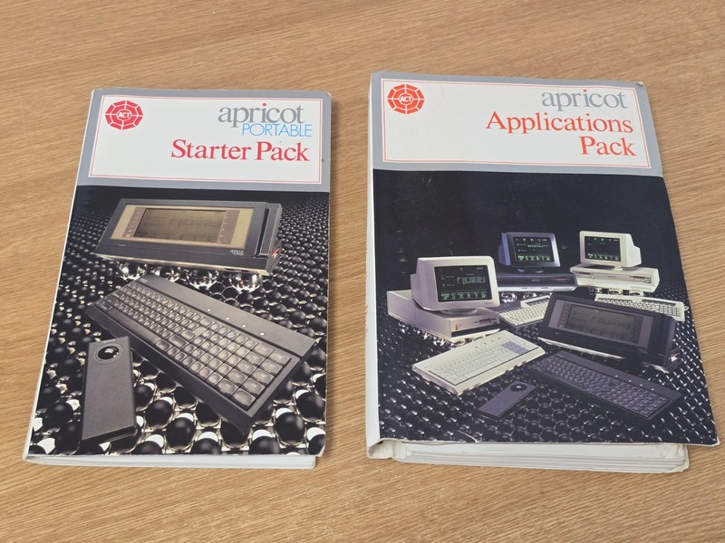 ☆☆ Vintage Apricot Portable Computer Manuals & Disks ☆☆