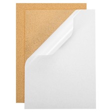 2Pcs Self-Adhesive Cork Sheets, 11.7" x 8.3" Cork Backing Sheets 1mm Thick 