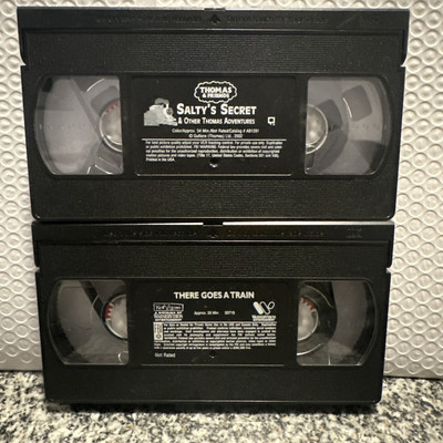 Set Of 2 Thomas The Train VHS Tapes - Saltys Secret- There Goes A Train 