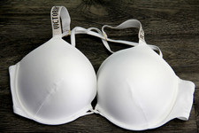 VICTORIA'S SECRET Shine Strap Bombshell Add-2-Cups Push-Up Swim Bra Top 38 D