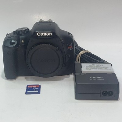 Canon EOS Rebel T2i 18 MP Digital SLR Camera - Black (Body Only) W/ Charger 4GB