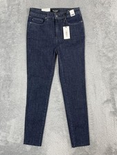 Judy Blue Jeans Womens 7/28 Dark Blue High Waist Skinny Fit Stretch Ankle Denim