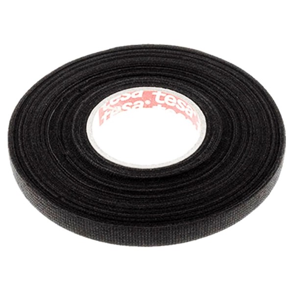 Tesa Klebeband Gewebeband 9Mm X 15M Pet-Wolle Isolierband Schwarz Abriebfest-image