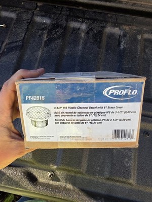 PROFLO PF42816 6'' Brass Cover With 3-1/2'' Adjustable Cleanout