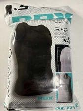 RBX Man's Size S - 5 Pack Ribbed White/Black/Gray  Tank Top T Shirts A Tank Top