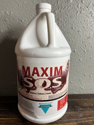 Bridgepoint Systems Maxim SOS Carpet Stain Odor Soil Remover Treatment 1 Gallon