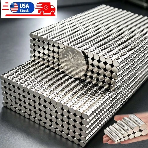 Small/Large Super Strong N52 Rare Earth Round Neodymium Magnet Disc Thin Tiny US