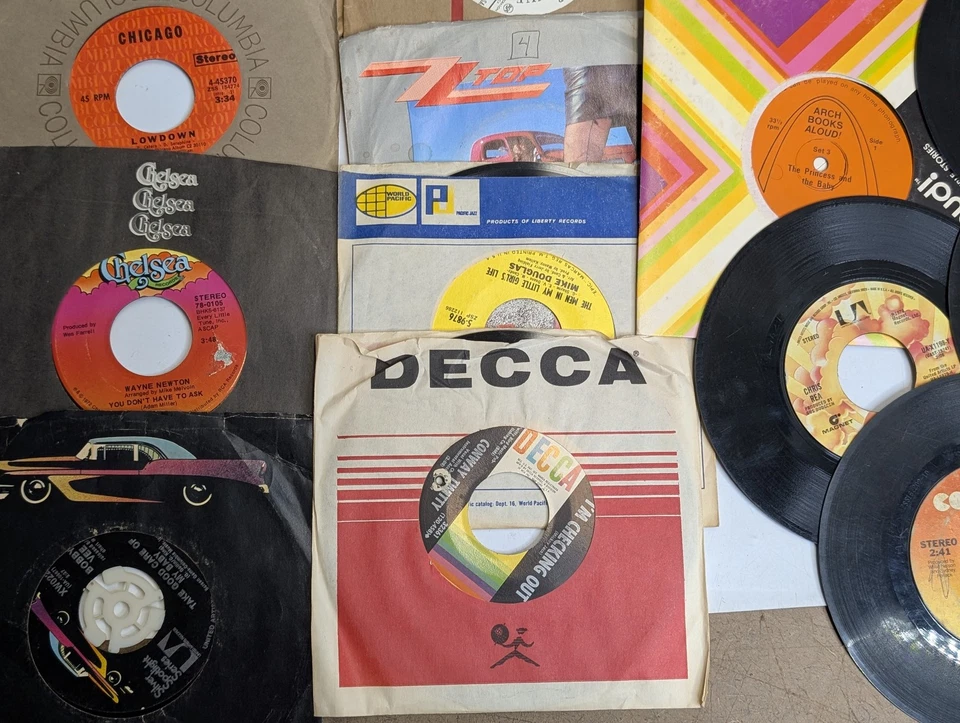 x50+ MIXED LOT 45 RPM Records Mixed Children's Pop Rock Musical Elvis Country - Image 3 of 4