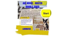AKC Rally Signs Double Sided Novice - Master