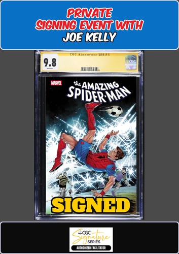 AMAZING SPIDER-MAN #30 NETHO DIAZ MARVEL SOCCER CGC SS JOE KELLY SIGNED PRESALE
