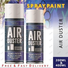 Compressed Air Duster Spray Can Cleans Protects Laptops Keyboards 200ml & 400ml