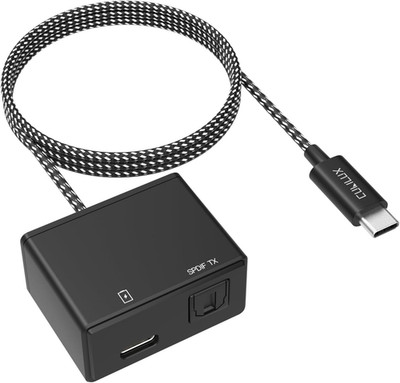 USB C to SPDIF Adapter with PD Charging,USB Type C to Toslink Optical Audio w...