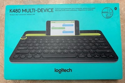 Logitech K480 Bluetooth Multi-Device Keyboard - Black Bluetooth NEW/UNOPENED