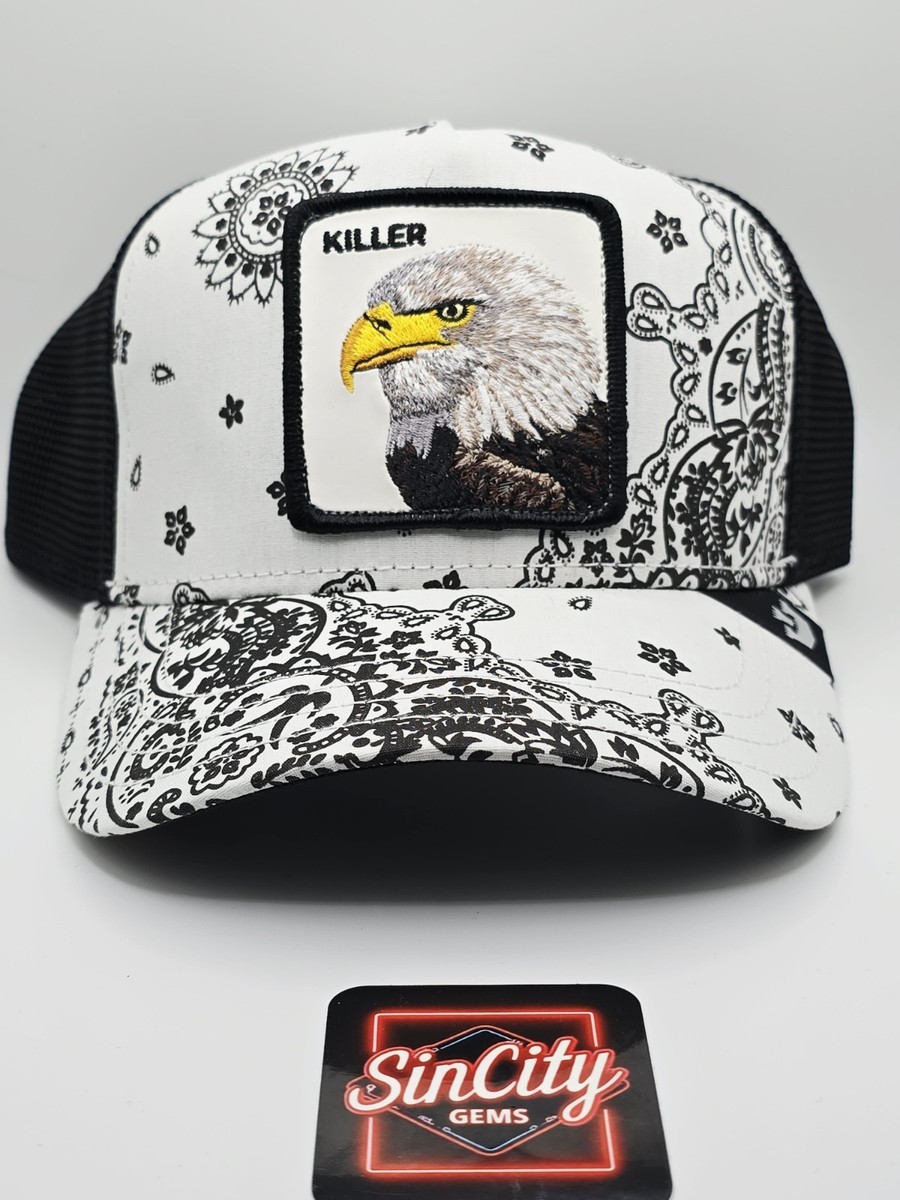 帽子 L.G.B. EagleMan printed knit casquette Goorin Bros The Farm Snapback Trucker Hat Killer Eagle Paisley NEW