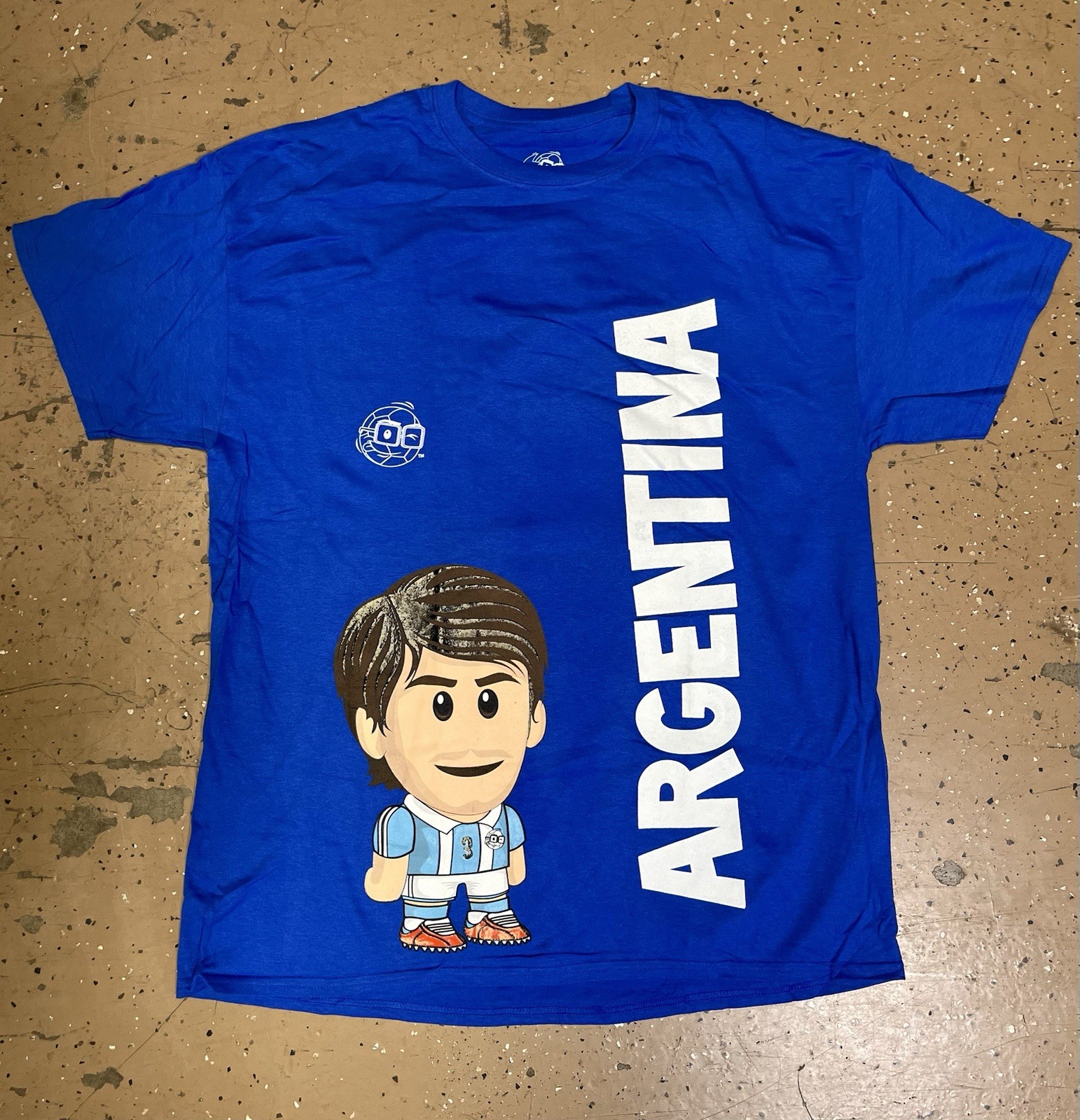 Los Futbolers Lios Nerdssi (Lionel Messi) Argentina  Size XL Shirt