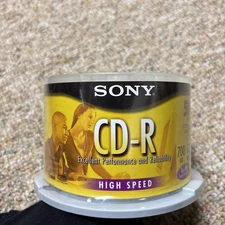 NEW Sony CD-R High Speed Recordable Disc 700 MB 1X-48X 80 Min 50 Pack Sealed