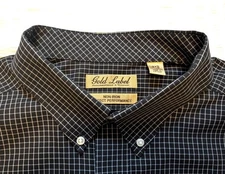 Gold Label Shirt Roundtree & Yorke Men's 2XB New $80 Non-Iron Long Sleeve