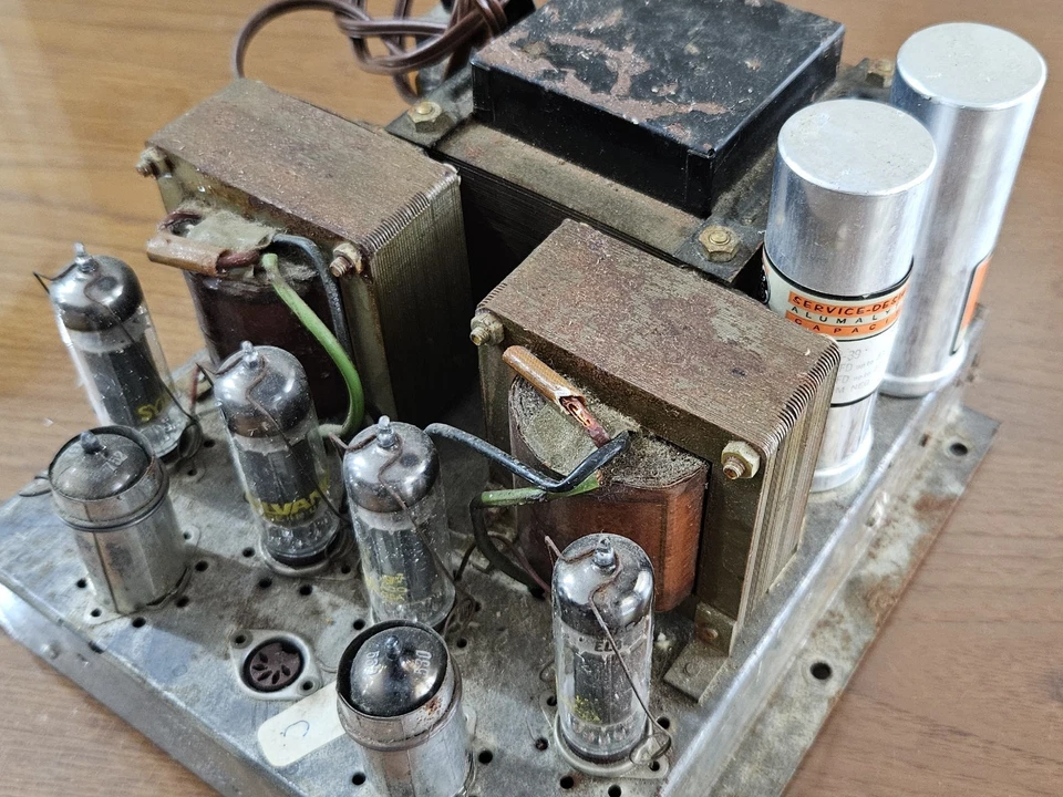 Grundig Quad EL84, 12AX7 tube amplifier NF20, NF 20U  Amp - Image 3 of 4