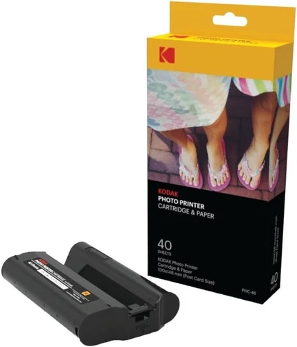 KODAK Dock Plus & Photo Printer Cartridge PHC-40 – 40 Pack, Black 